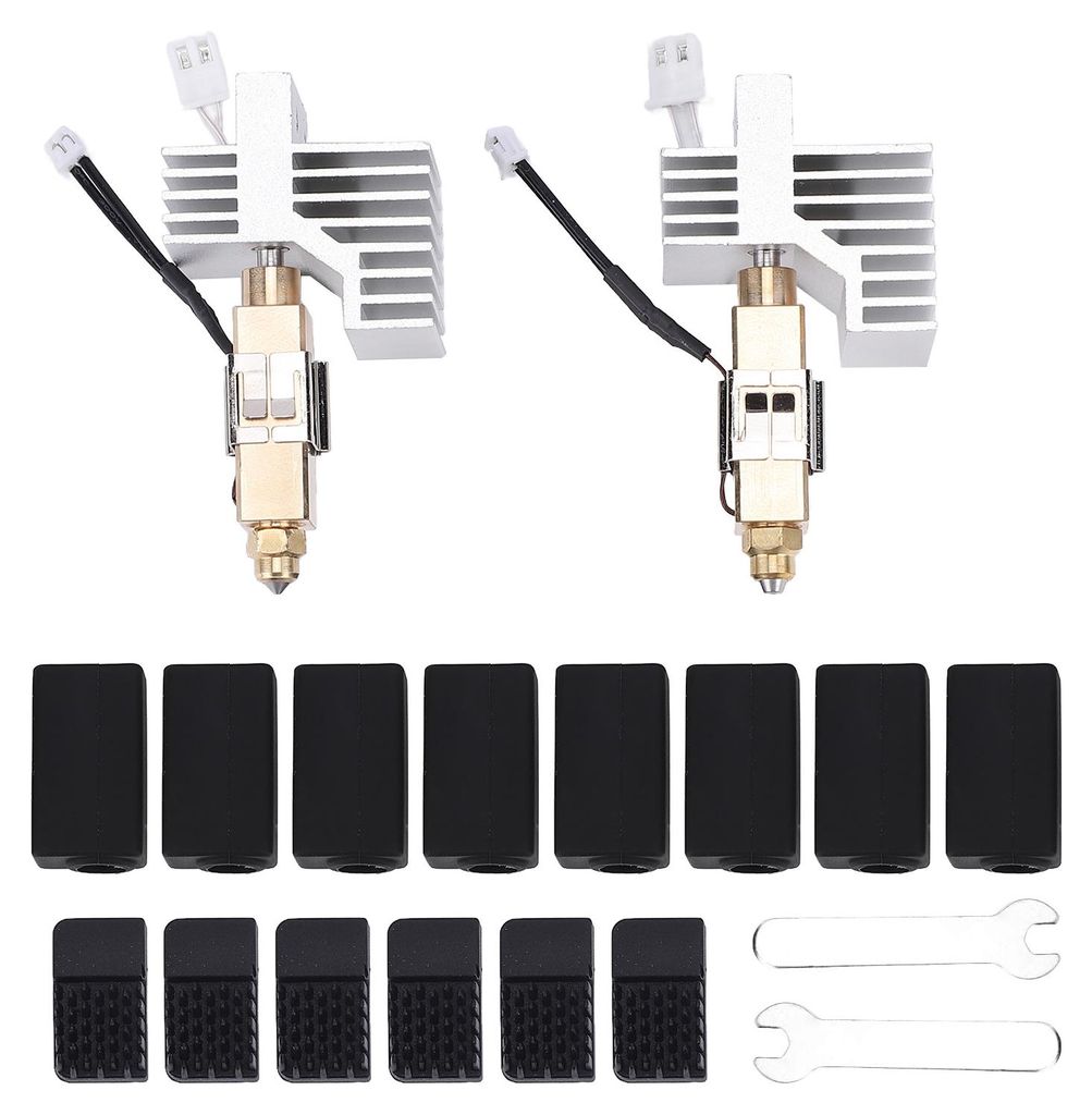 3D-Drucker-Düsensatz (Hotend-Kit) mit Keramikheizelement und Düse aus gehärtetem Stahl für PLA, ABS, PETG, TPU und Kohlefaser – kompatibel mi...