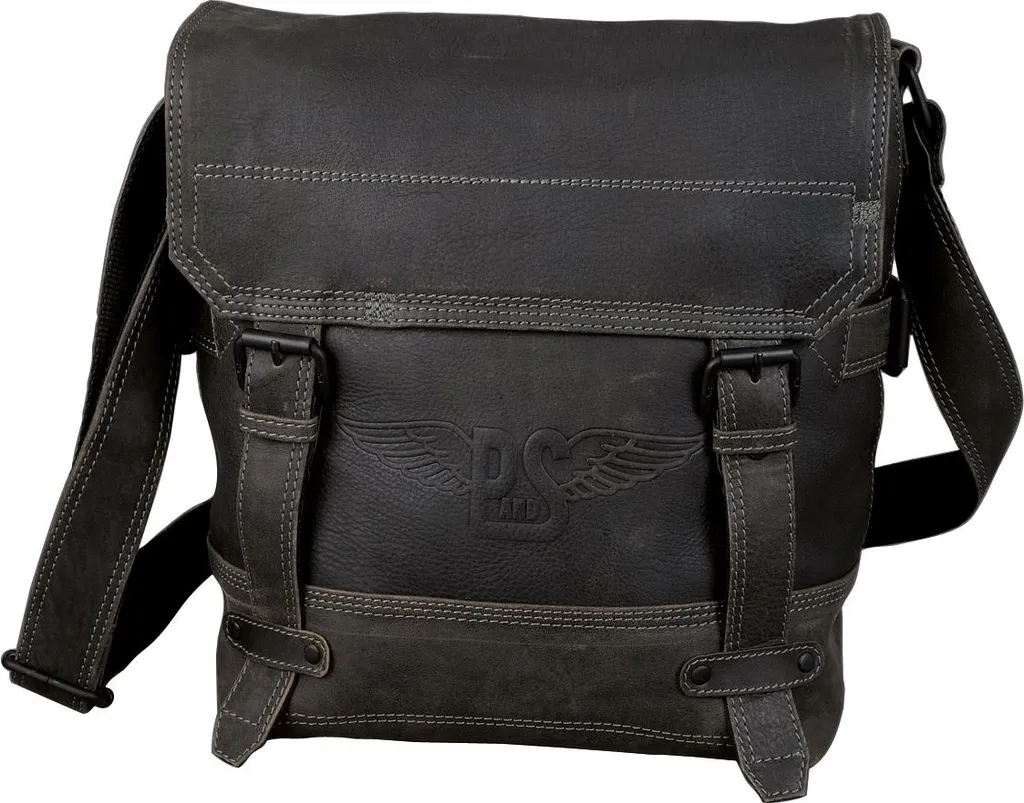 Sac bandoulière urbain FLAT cuir noir gris idéal pour vos voyages