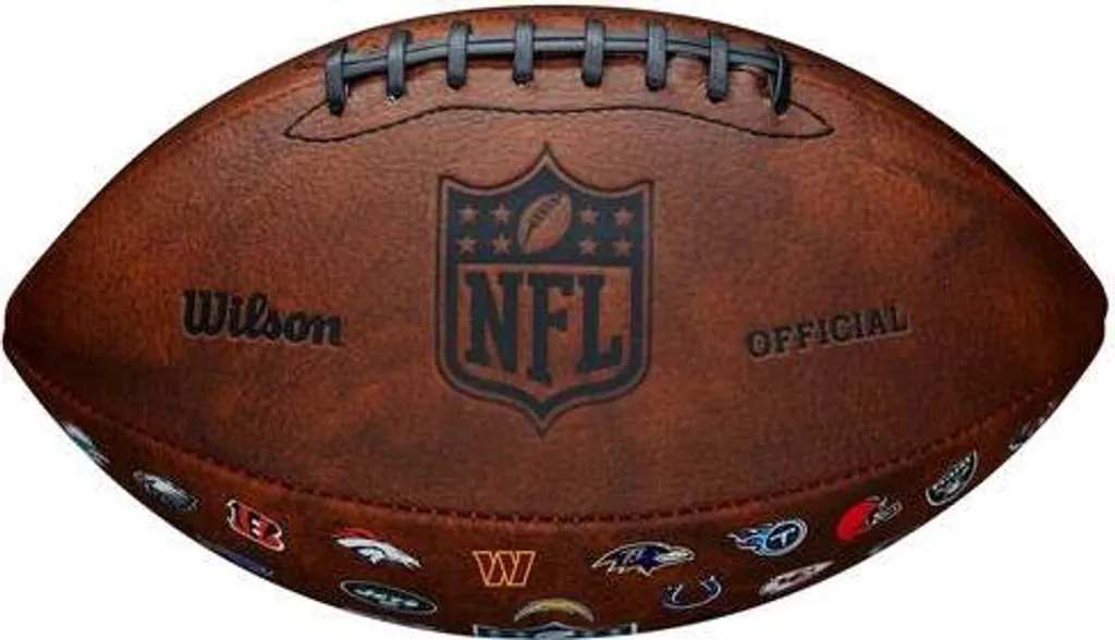 Ballon NFL Junior Throwback avec Grip Supérieur et Finition Rétro Marron
