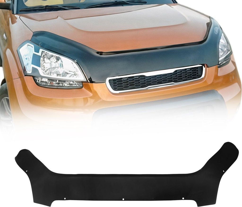Motorhaube Deflektor Insekten Steinschlagschutz für Kia Soul 2008-2011 Dunkel