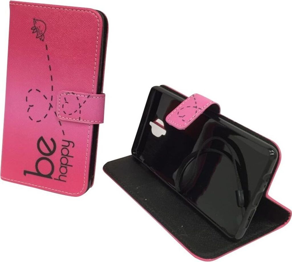 Handyhülle Tasche für Handy OnePlus 3 / Three Be Happy Pink