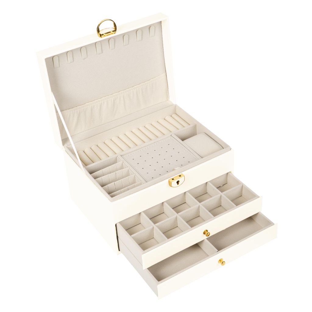 Elegantná šperkovnica BESTIF BSB01 béžová  23x17x13,5 cm Obrázok produktu 