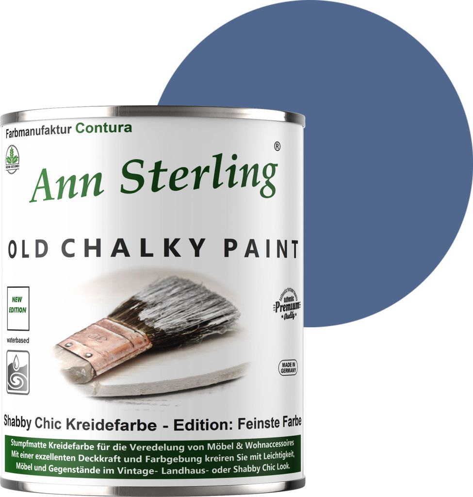 Ann Sterling Kreidefarbe Shabby Chic 750ml - Blaues Wunder