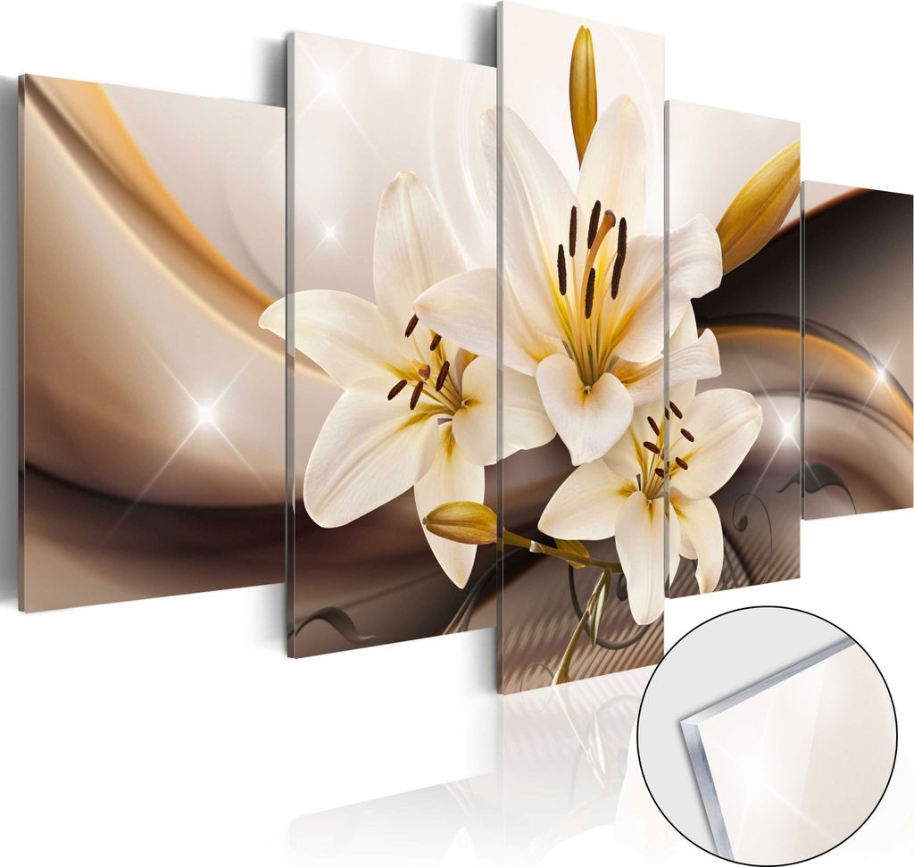 3mm Acrylglasplatte Acrylglasbild - Shiny Lily 200x100 cm Produktbild 