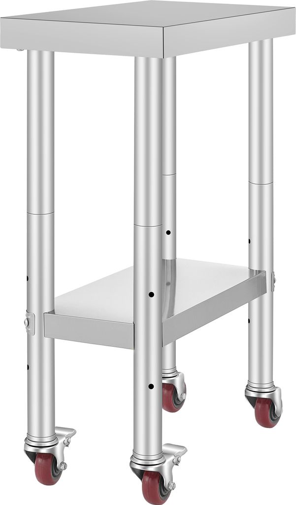 Stół roboczy ze stali nierdzewnej SucceBuy | 12 x 24 x 34 Zdjęcie produktu 