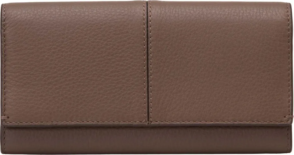 Portefeuille Jessie Marc O'Polo Cuir Brun : Format Combi pratique et chic