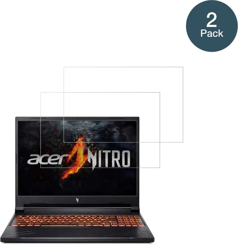 Protection écran en verre souple 9H compatible avec Acer Nitro V16