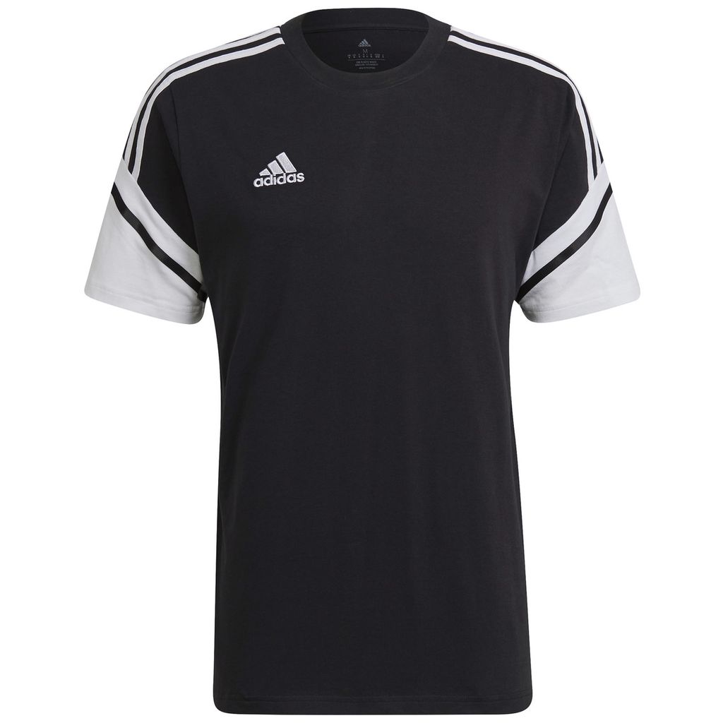 Herren T-Shirt adidas CONDIVO 22 TEE M Schwarz / Weiß
