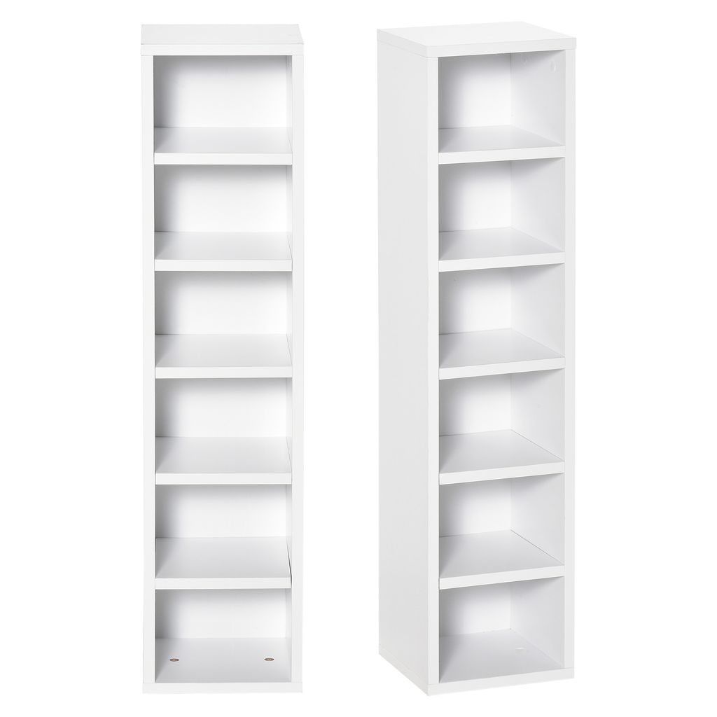HOMCOM Lot de 2 étagères colonnes Armoire de Rangement Image du produit 