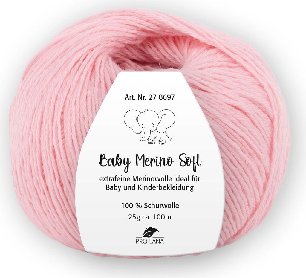 Pro Lana Baby Merino Soft 25g extrafeine Wolle Babywolle Produktbild 