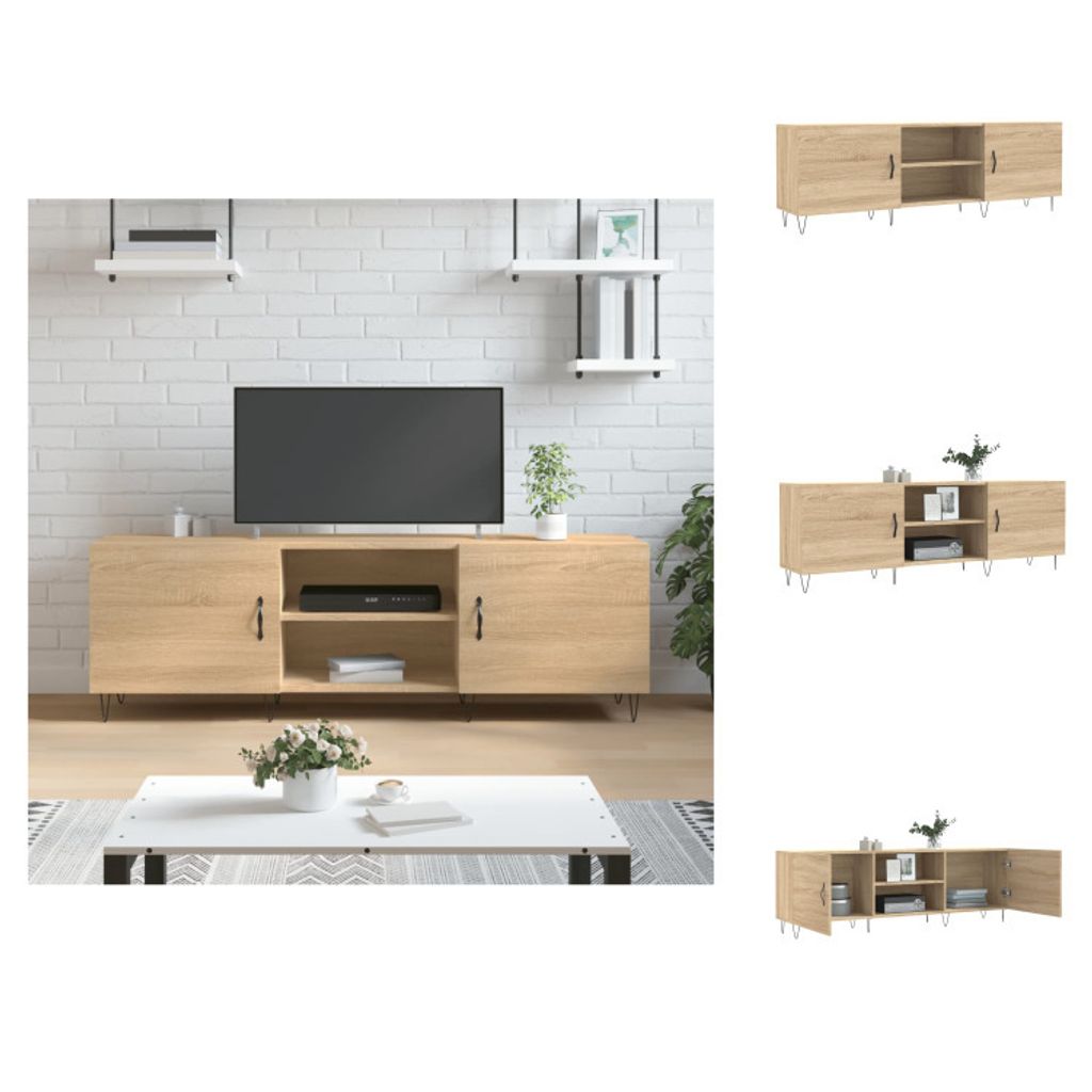 vidaXL TV-Schrank Sonoma-Eiche 150x30x50 cm Holzwerkstoff - TV-Möbel