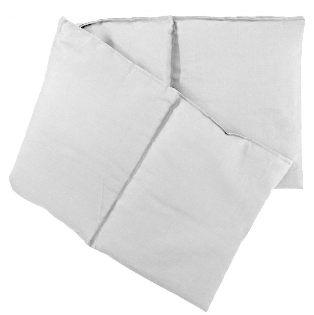 4-Kammer Bio-Dinkelkissen 20x60cm groß - Wärmekissen & Kältekissen - 60x20cm Körner-Kissen Bio-Dinkel, schneeweiß