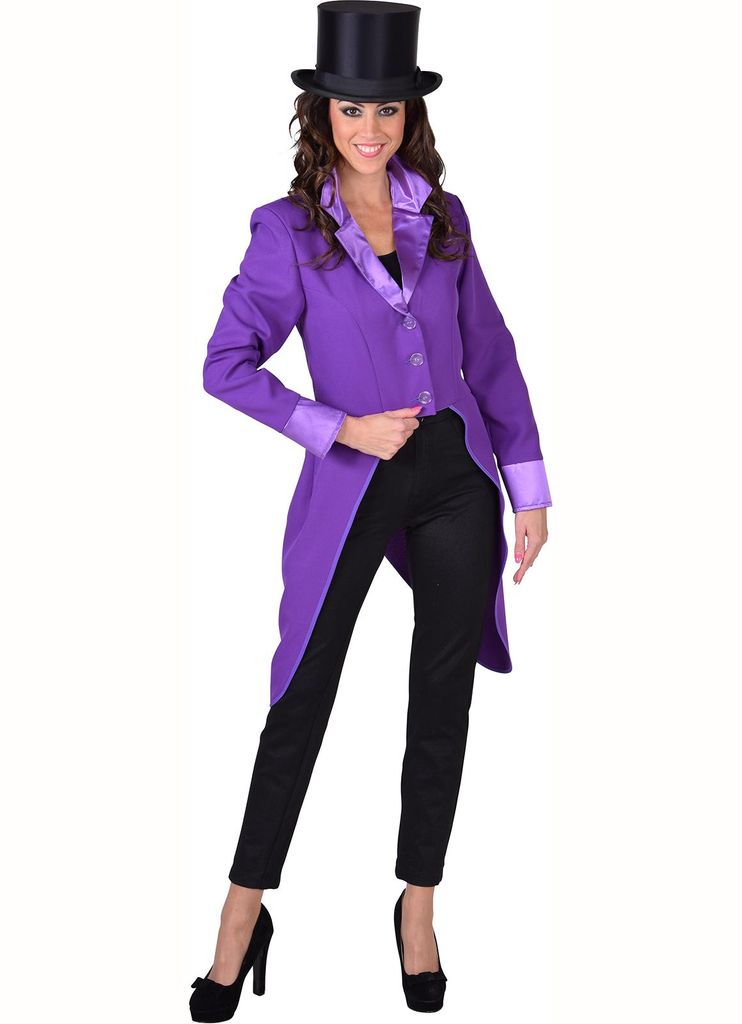 M217183-L lila Damen Party Theater Frack Cabaret Gr.L