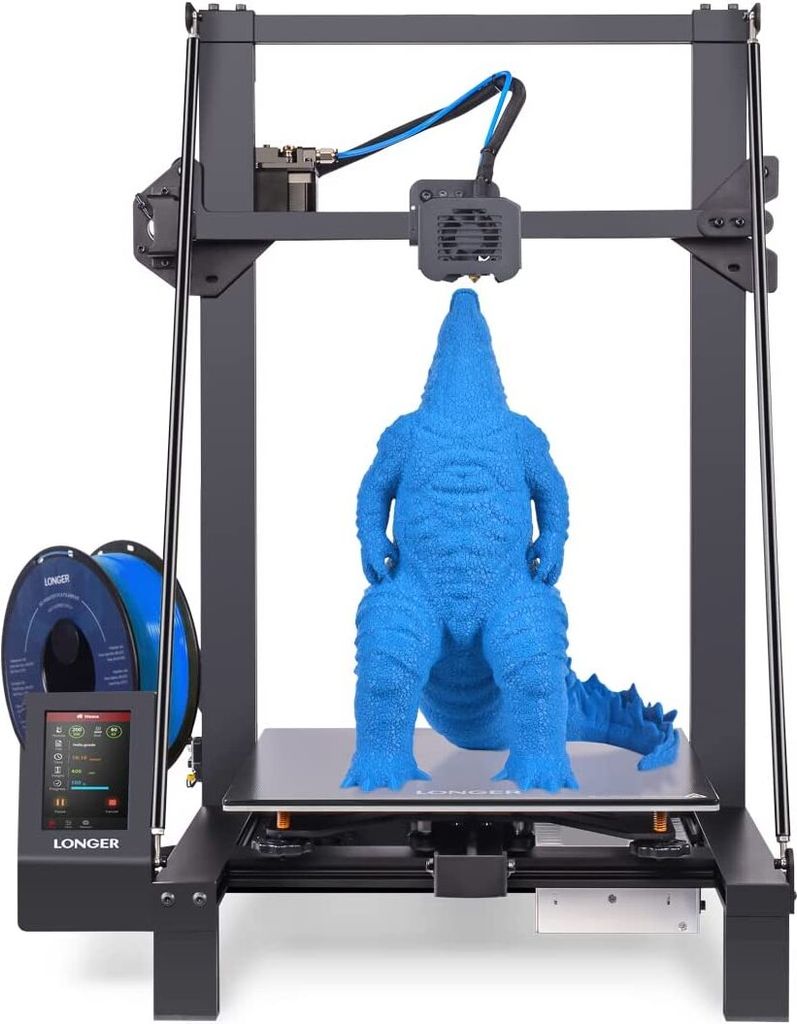 Longer Aufgerüstet LK5 Pro 3D Drucker, Verbessertes Doppelgebläse-Kit, Abnehmbare Carborundum Glasplattform, Druckgröße 300 x 300 x 400mm, Sile...