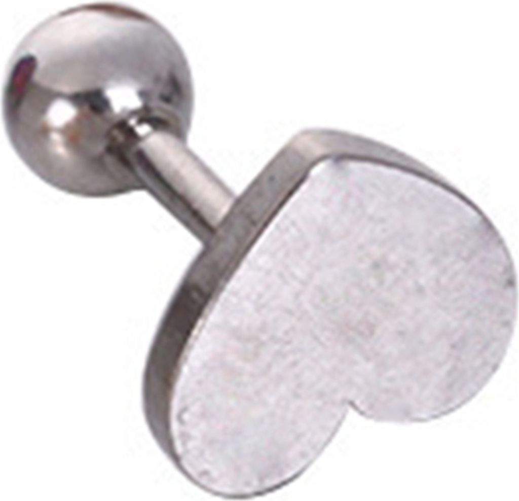 1-teiliger Knorpel-Ohrstecker, galvanisiert, geometrisch, heller Glanz, allergiefrei, bequem, dekorativ, Geschenk für Männer und Frauen, Herzform...