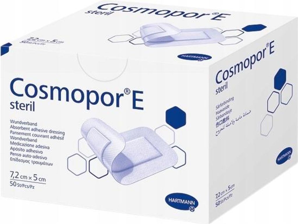 COSMOPOR E Steriler Verband 7,2 x 5 cm 50 Stk. Produktbild 