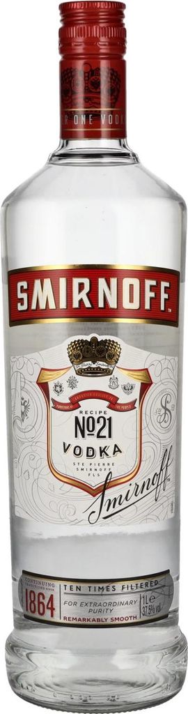 Smirnoff No. 21 Vodka 37,5% Vol. 1l Image du produit 