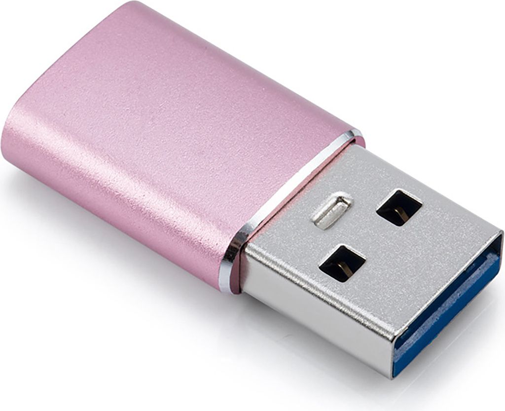 Telefonkonverter Hochgeschwindigkeit Multifunktional Hot Swap USB3.1 Männlich zum Typ-C-Mini-Konverter für Smartphones-Roségold