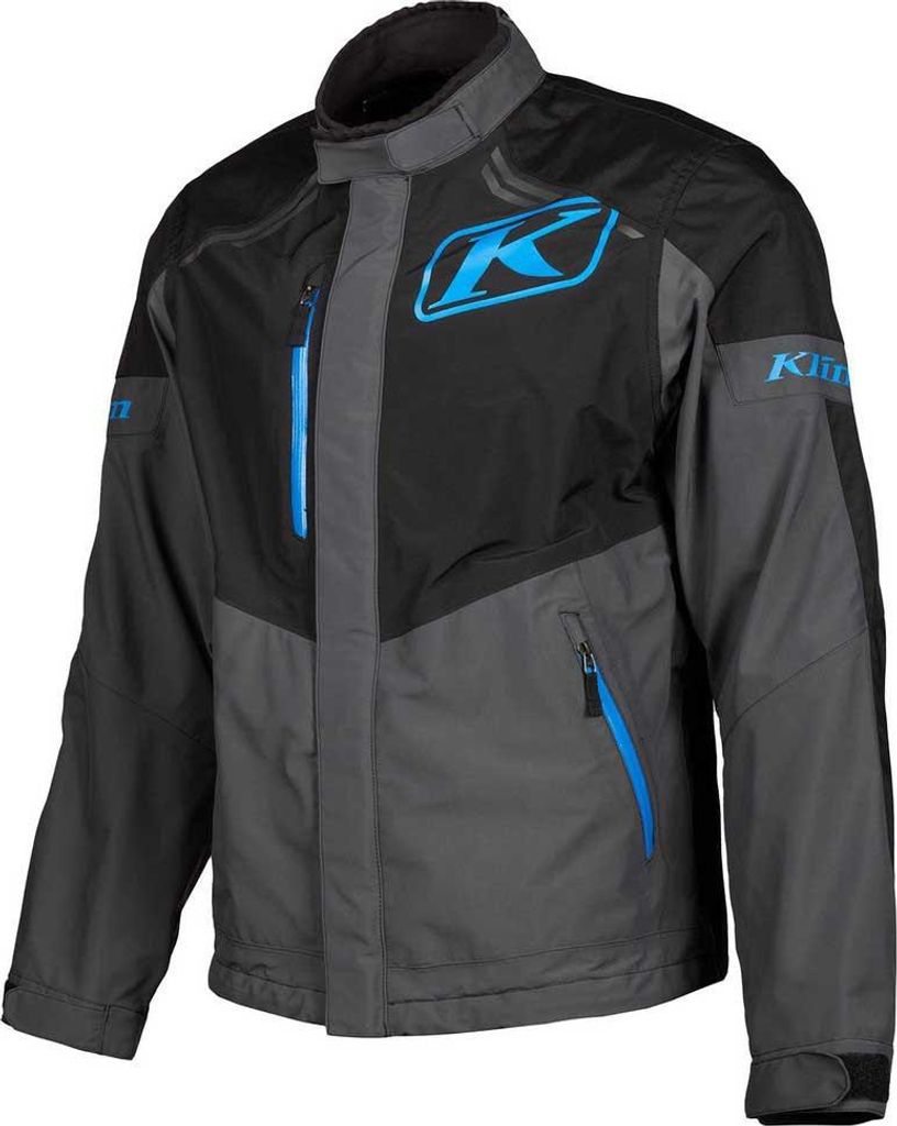 Klim Traverse Gore-Tex Motorrad Textiljacke (Black/Grey/Blue,XL)