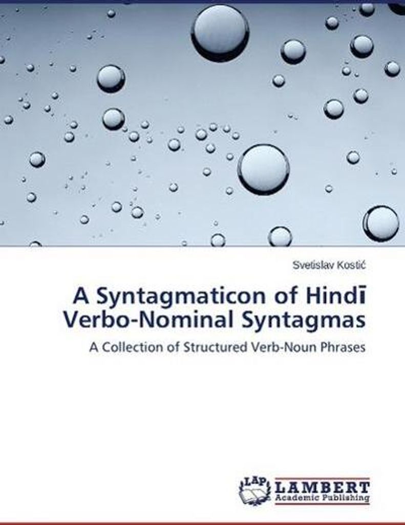 A Syntagmaticon of Hindi Verbo-Nominal Syntagmas