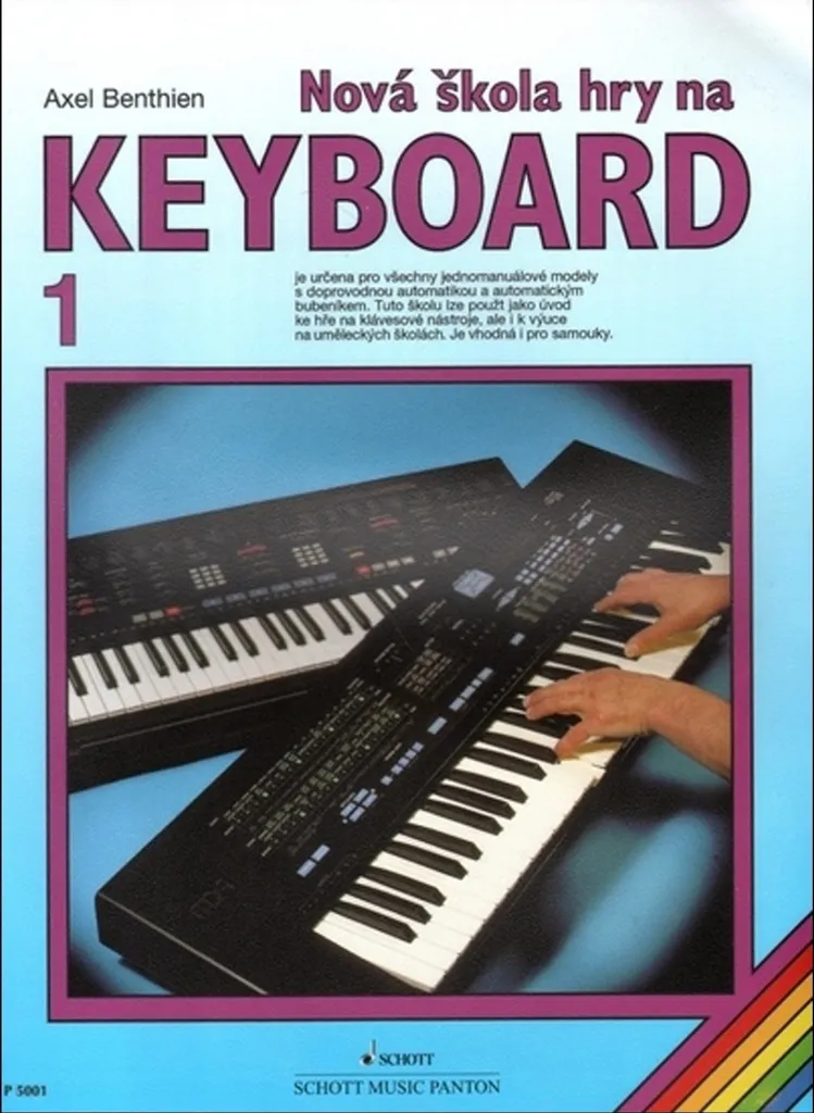 Méthode de clavier Nová škola hry na Keyboard pour débutant et enfant
