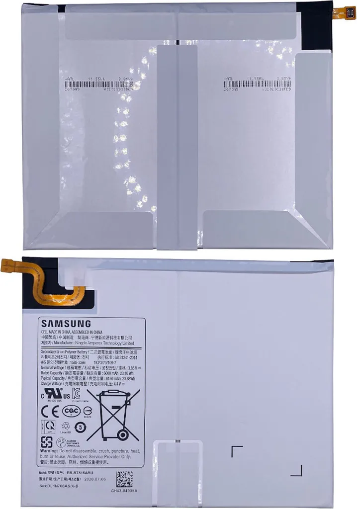 Batterie Samsung Tab A 10.1 2019 pour réparation et aide au voyage