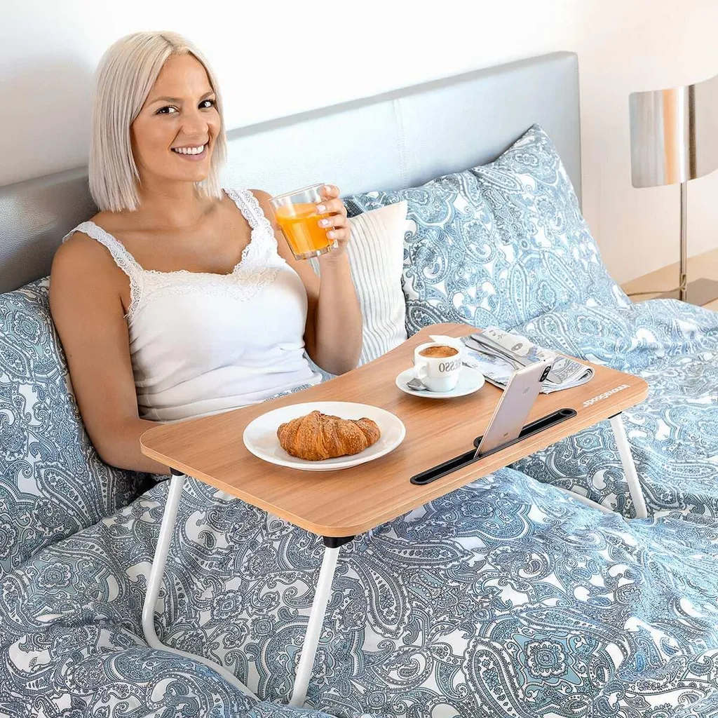 Tavolo Pieghevole Multiuso Muvisk InnovaGoods - Scrivania Letto e Divano
