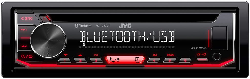 JVC KD-T702BT CD MP3 Autoradio USB Bluetooth