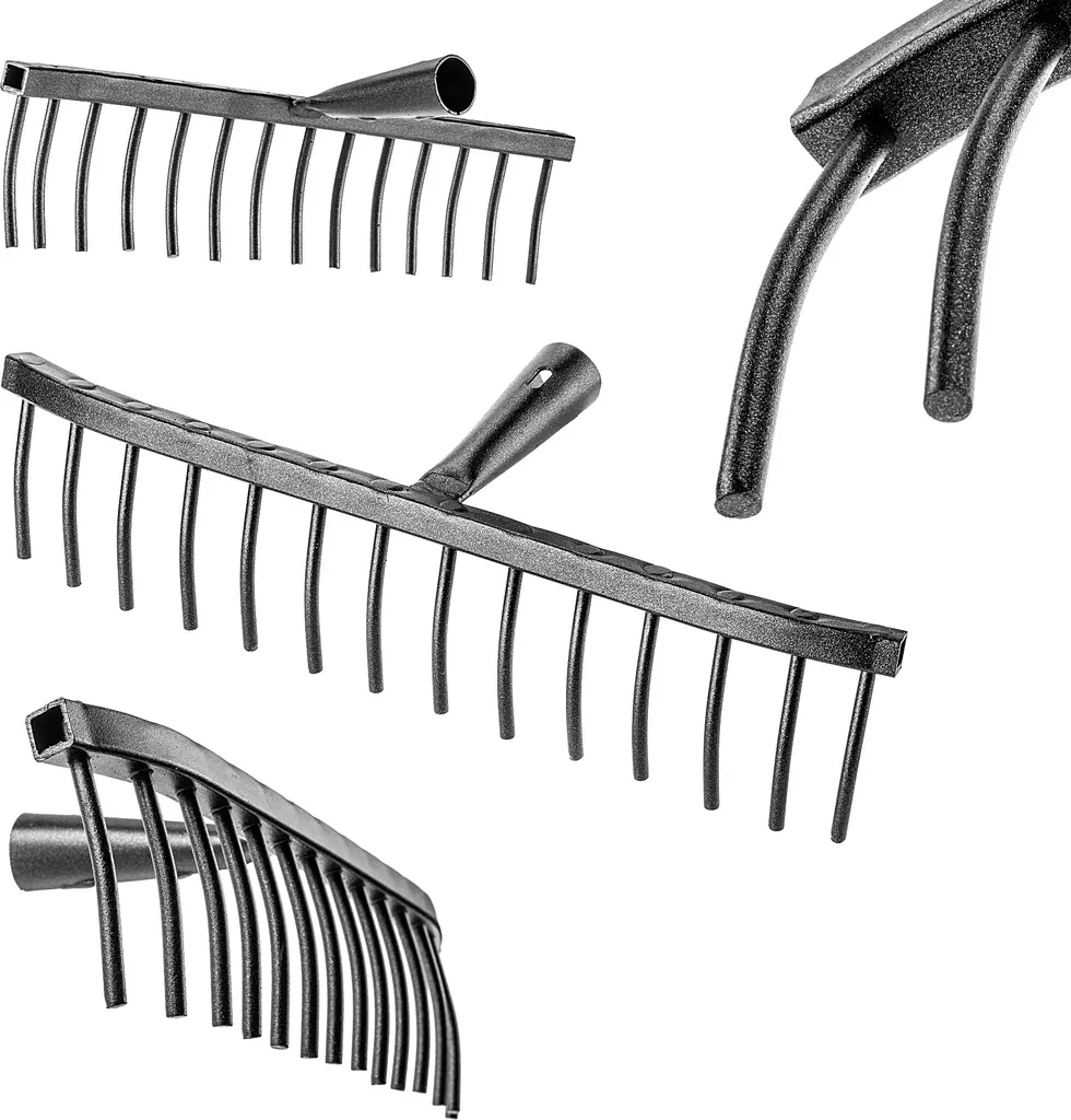 Rastrello Professionale per Pietre KADAX - Acciaio 14 Denti Robusti