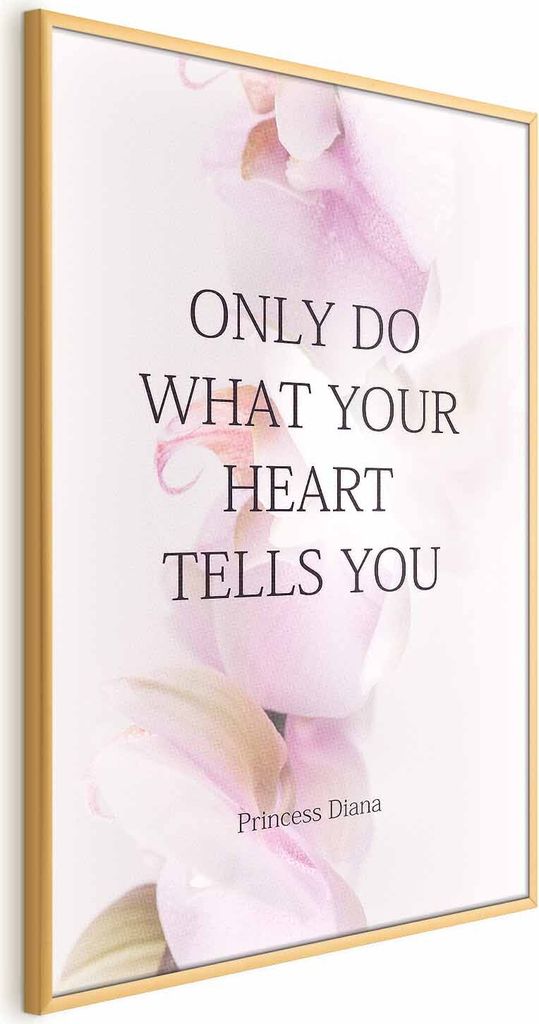 Posterpapier Poster - Do What Your Heart Tells 60x90 cm Text m-A-0851-ao-a