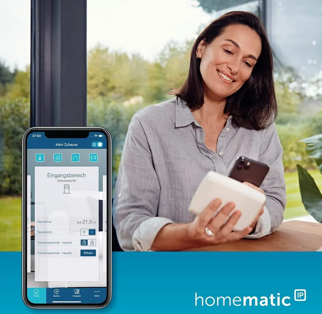 Homematic IP HMIP-HAP Point d'Accès Centrale Smart Home Domotique Blanche - 35
