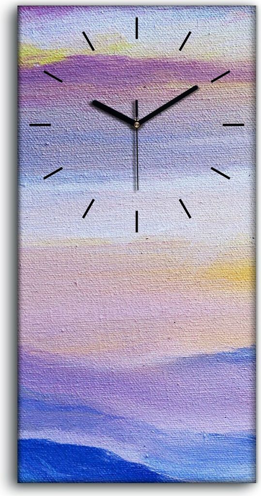 Küche Wohnzimmer Wand Leinwand Uhr 30x60 Malerei Abstrakte Meer Wolken Kunst - schwarze Hände