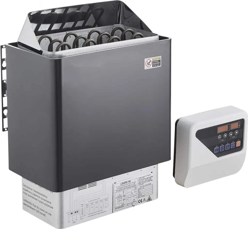 Chauffage sauna 6kW électrique : fini le froid, spa chaud 5-9m³ garanti