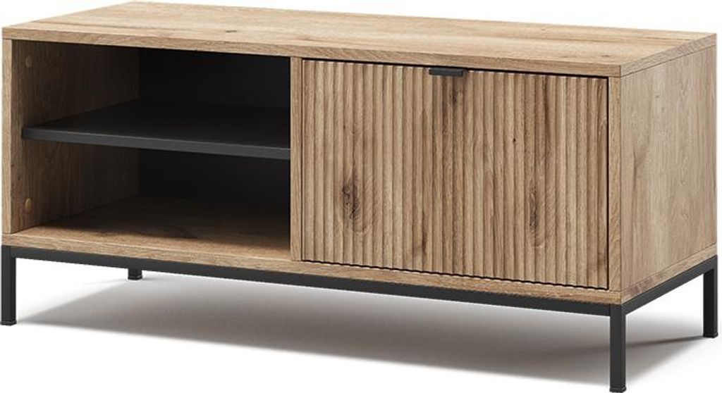 Schuhschrank Vicco Eliza Viking Oak 100 x 45 cm mit Klapptür, Model 56409