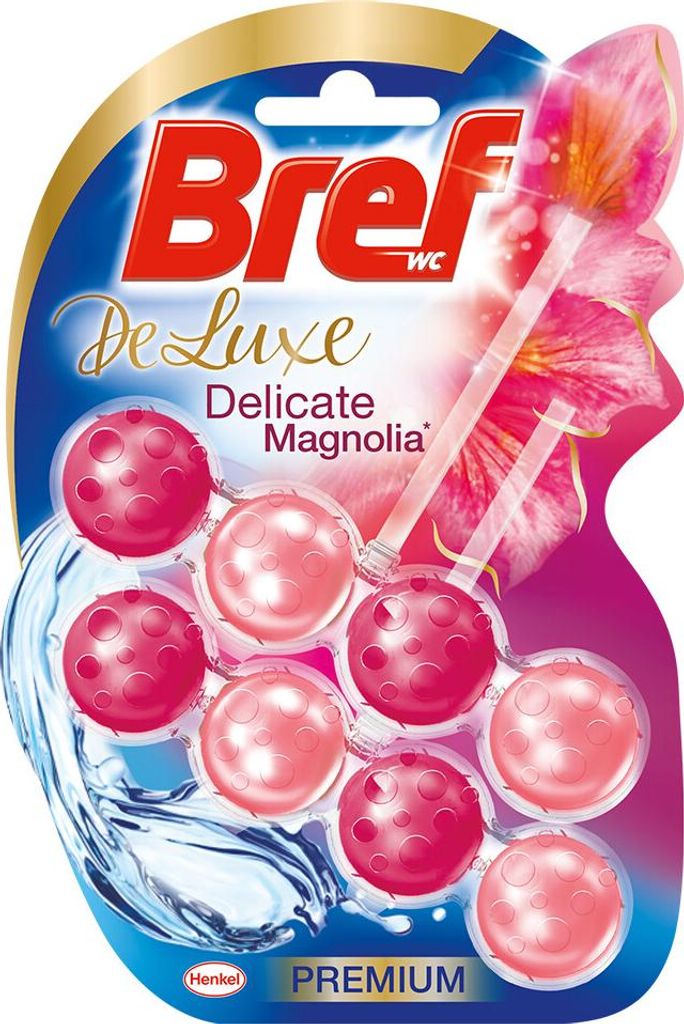 Bref Deluxe Magnolia – Toilettenblock – s Dufterlebnis – 2 Toilettenblöcke - 1 Stück