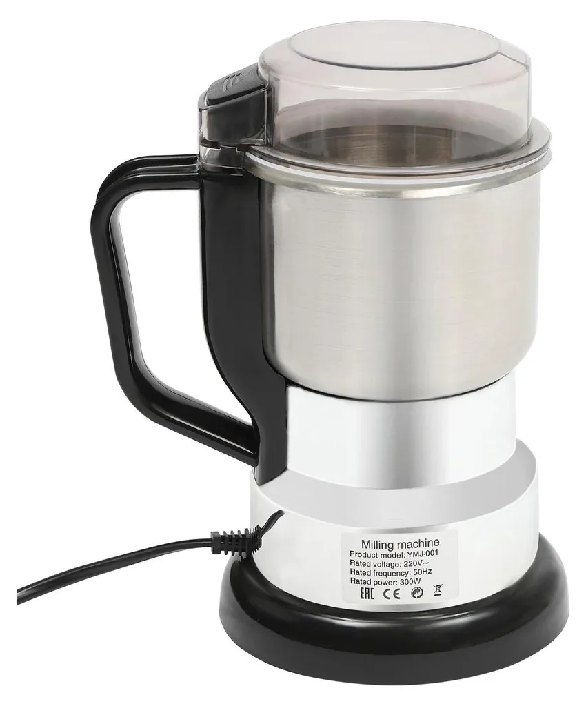 Macinacaffè e Spezie 500ml - Macinino Elettrico Grigio per Casa