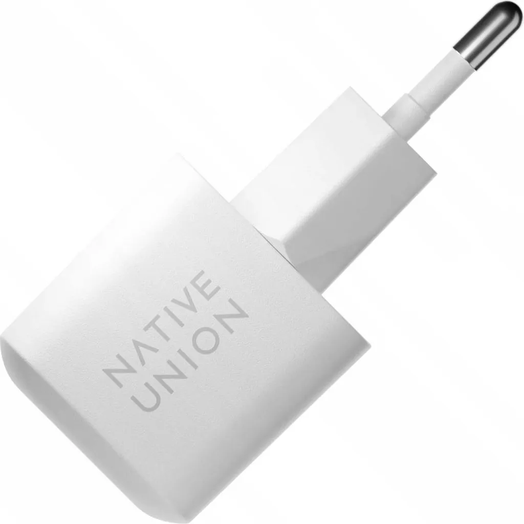 Chargeur rapide GaN PD 30W Native Union blanc - Adaptateur USB-C compact