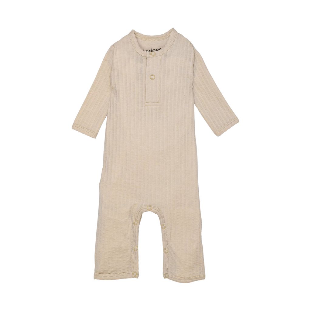 Lodger Seersucker Strampelanzug- Gr. 68 - Birch | Strampler & Overalls