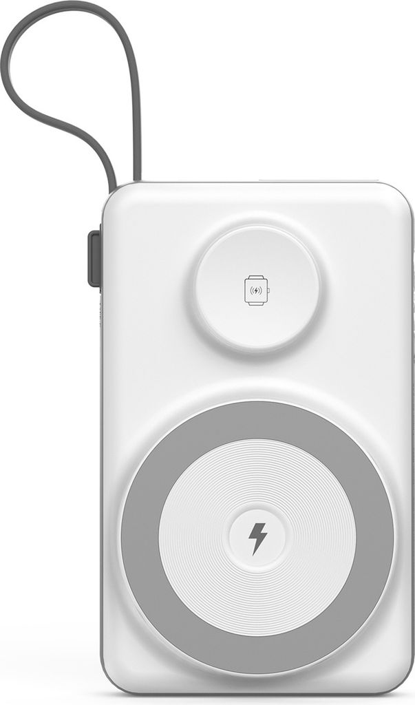 Powerbank 10000-mAh-LED-Display mit Typ-C- und iPhone -Anschlusskabel für Mobiltelefone und Watch