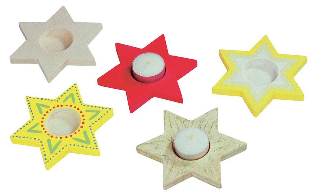 Färbe deinen eigenen Teelichthalterstar Produktbild 