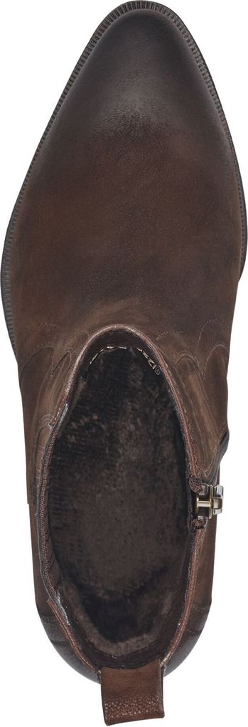 MARCO TOZZI Damen Stiefelette Cowboy Western Boot spitz 2-25080-41, Größe:39 EU, Farbe:Braun