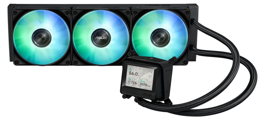 ASUS MAX GAMING LC 360 ARGB LCD Prozessor All-in-One-Flüssigkeitskühler 12 cm Schwarz