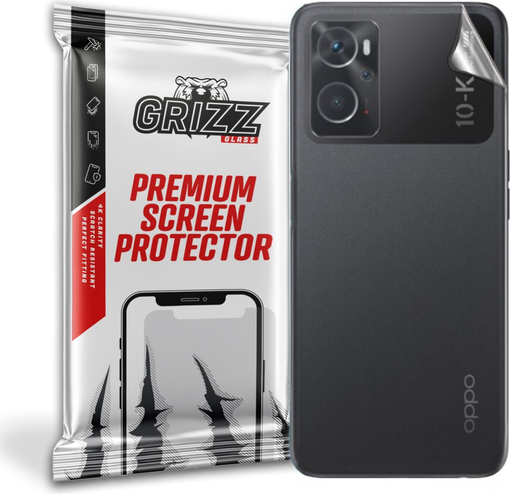 Folie für die Rückseite GrizzGlass SatinSkin für Oppo K10