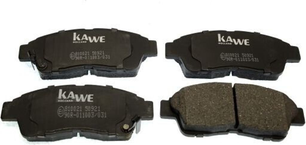 KAWE Bremsbeläge Satz Vorne Bremsklötze für TOYOTA RAV 4 II (CLA2, XA2, ZCA2, ACA2) 810021