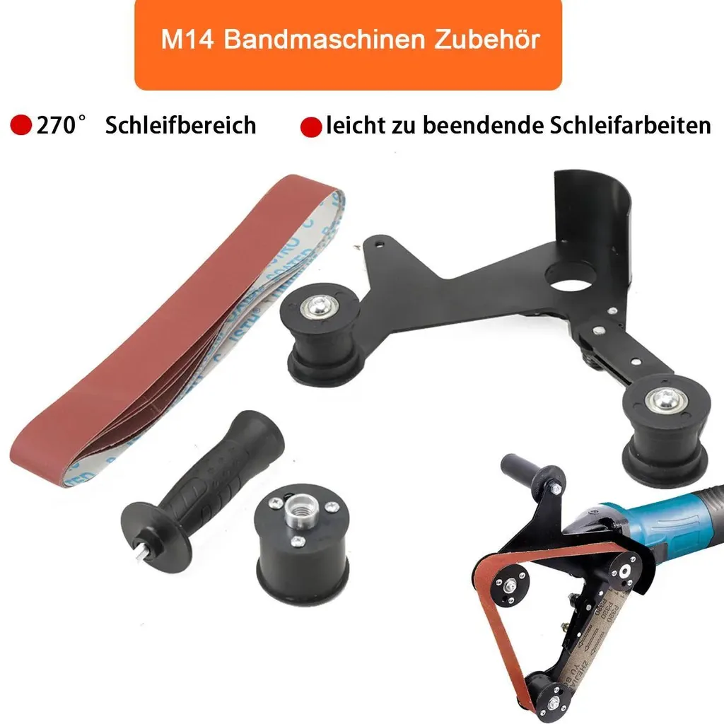 Kit adaptateur ponceuse à bande M10 - Solution ponçage zones difficiles - 8