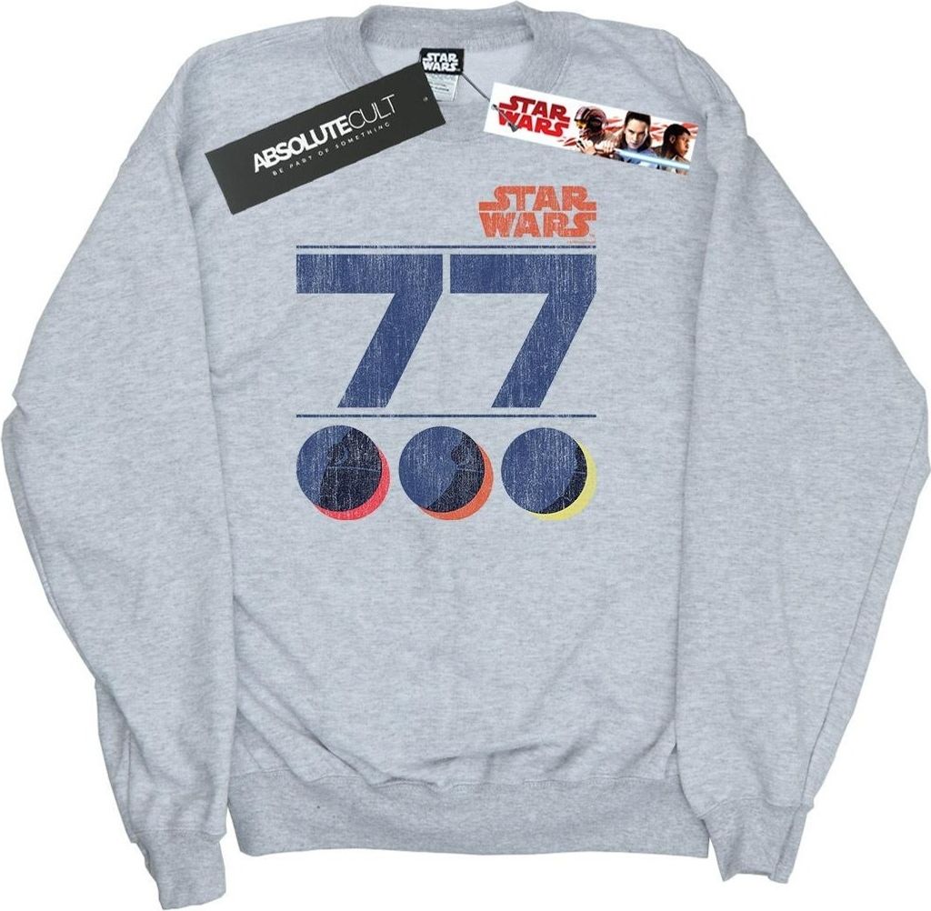 Star Wars - "77 Death Star" Sweatshirt für Herren BI45619 (M) (Grau)