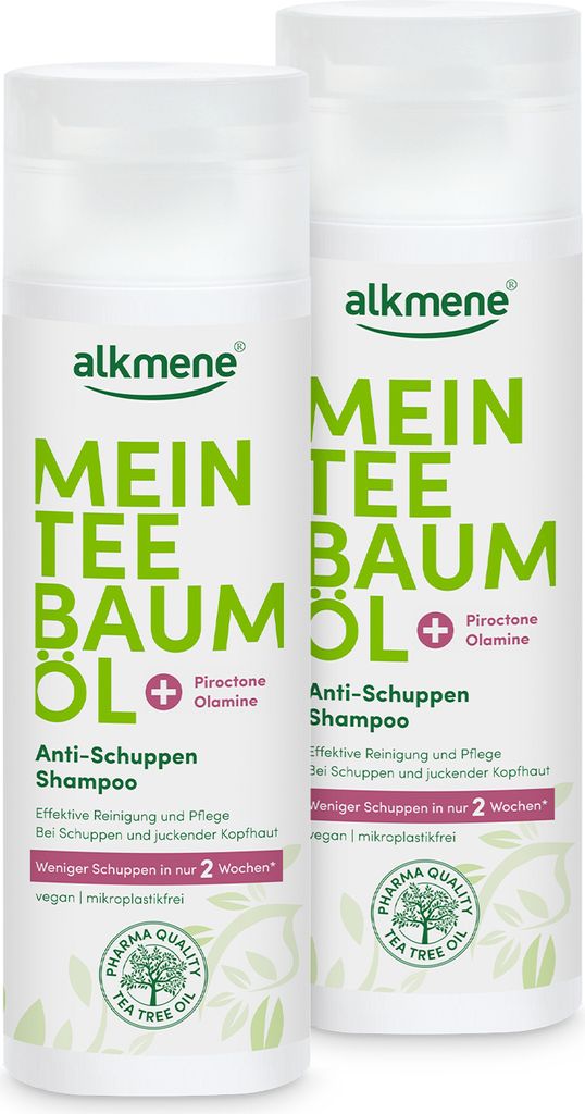 alkmene Mein Teebaumöl Anti Schuppen Shampoo 2x 200 ml Produktbild 