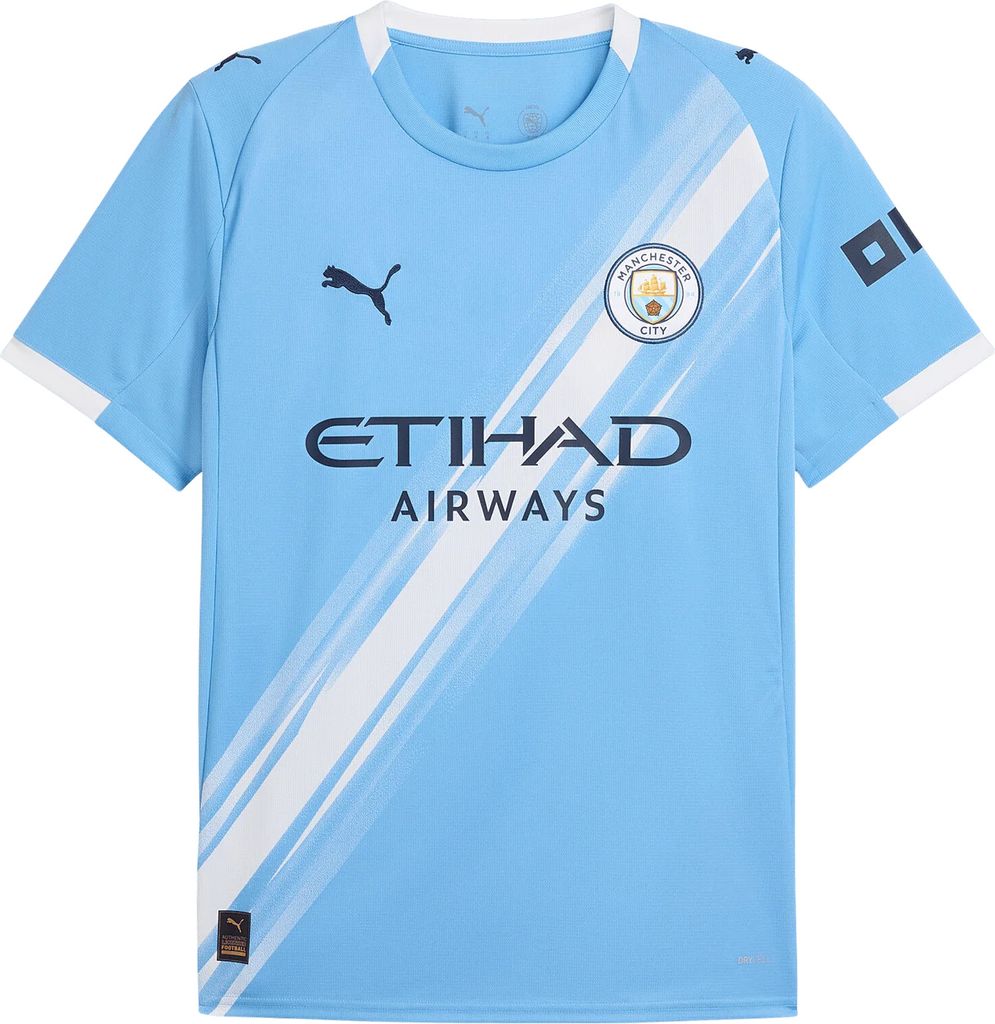 Puma Manchester City Home-Trikot 25/26 Kids Team Light Blue-PUMA White 116