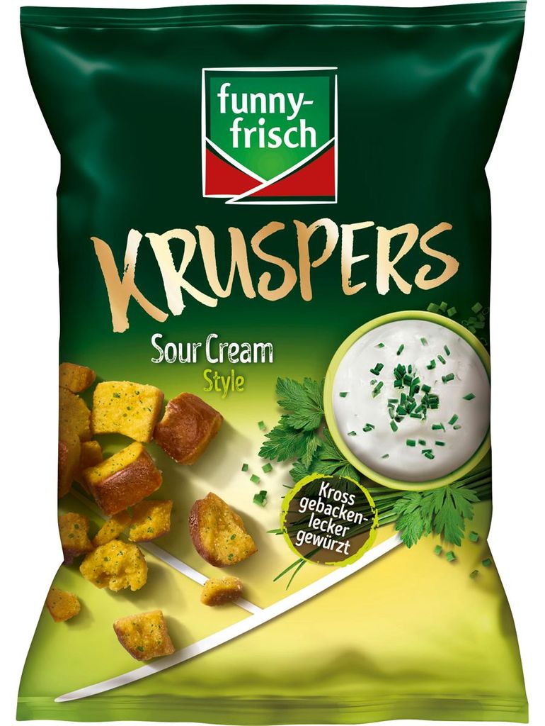funny fresh Kruspers Sour Cream Style o pysznym Zdjęcie produktu 