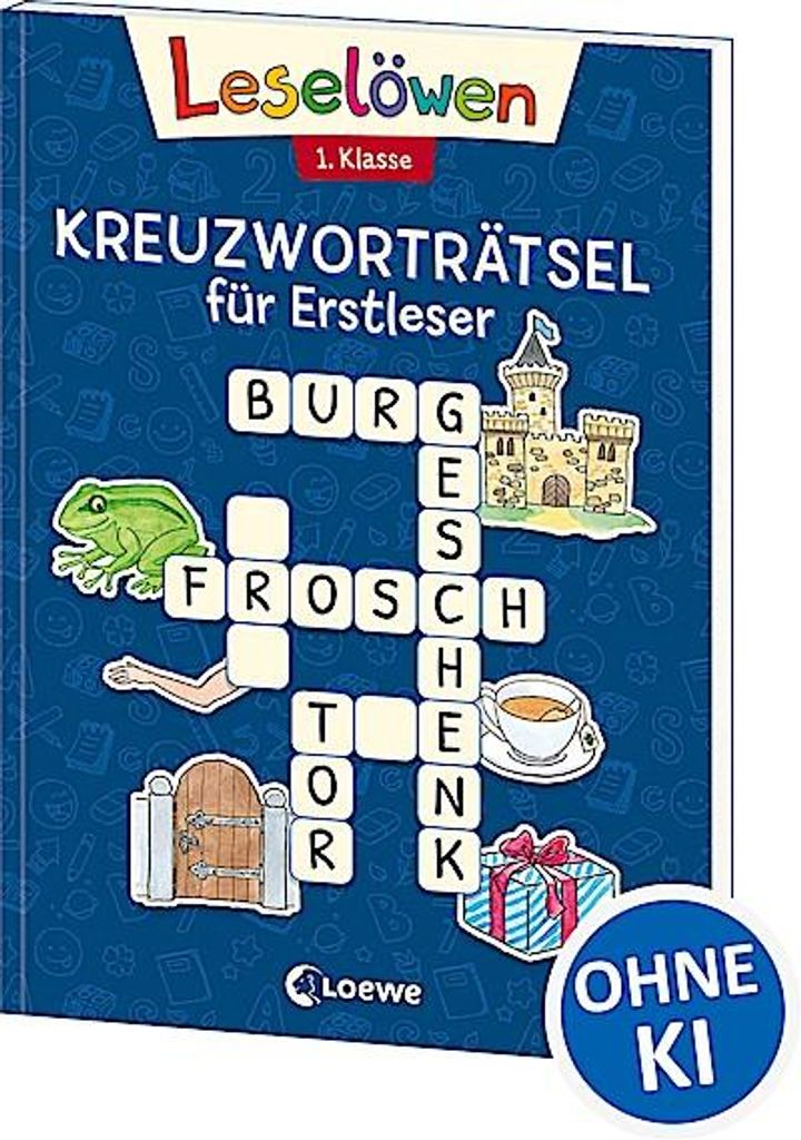 Leselöwen Kreuzworträtsel für Erstleser - 1. Klasse Immagine del prodotto 